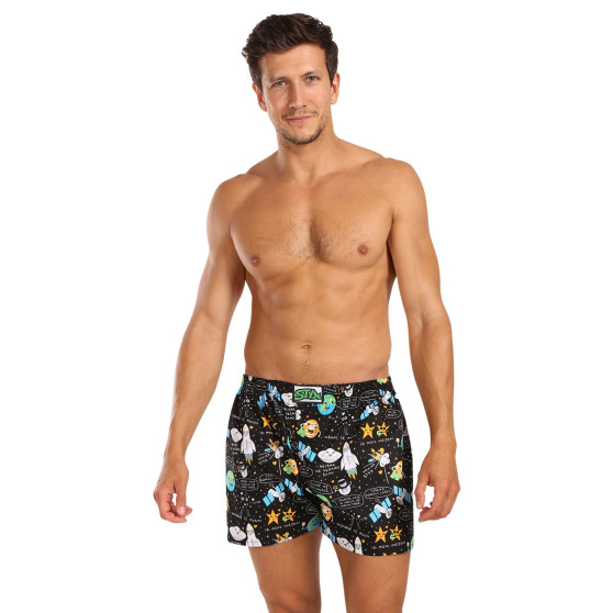 3PACK Boxers para homem Styx arte clássica borracha multicolorido (3A16489)