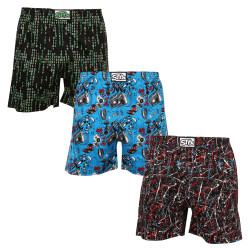 3PACK Boxers de dormir para homem Styx multicolorido (3DTP11283)