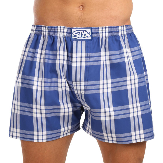 Boxers para homem Styx clássico de borracha superdimensionado multicolorido (E1040)