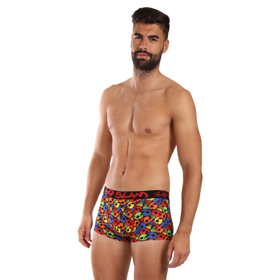 69SLAM Calções boxer para homem bambu de anca SKULL CONE (MHBSKC-BB)