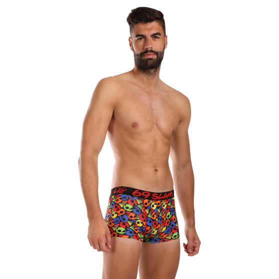 69SLAM Calções boxer para homem bambu de anca SKULL CONE (MHBSKC-BB)