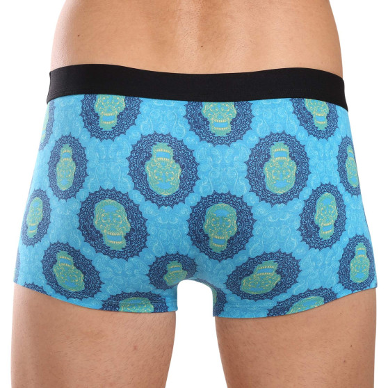 69SLAM Calções boxer para homem bambu de anca SKULL MANDALA (MHBSKM-BB)