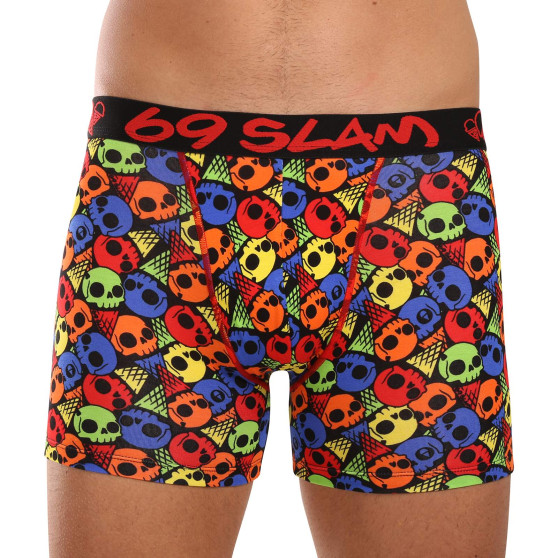 69SLAM Calções boxer para homem em bambu SKULL CONE (MPBSKC-BB)