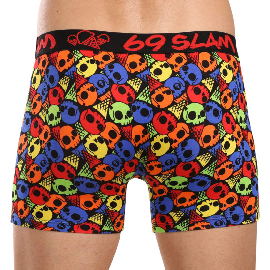 69SLAM Calções boxer para homem em bambu SKULL CONE (MPBSKC-BB)