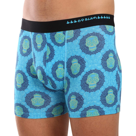 69SLAM Calções boxer para homem em bambu SKULL MANDALA (MPBSKM-BB)