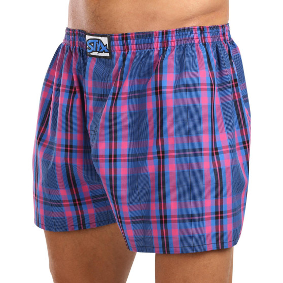 Boxers para homem Styx clássico de borracha superdimensionado multicolorido (E1032)