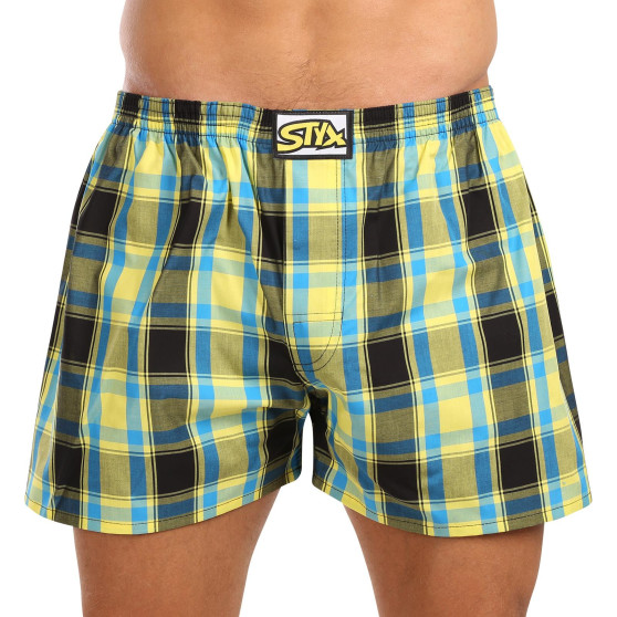 Boxers para homem Styx clássico de borracha superdimensionado multicolorido (E1033)