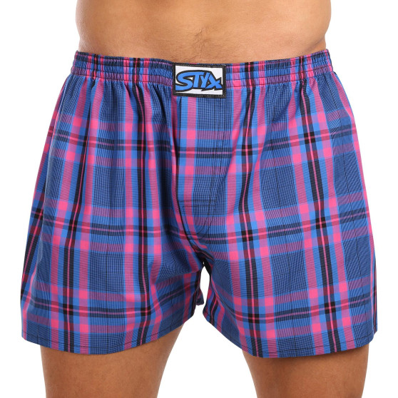 5PACK Boxers para homem Styx borracha clássica superdimensionado multicolorido (5E103135)