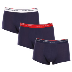 3PACK Tommy Hilfiger Calções boxer para homem oversized azul escuro (1U87905252 05G)