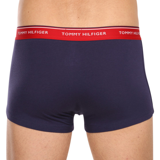 3PACK Tommy Hilfiger Calções boxer para homem oversized azul escuro (1U87905252 05G)