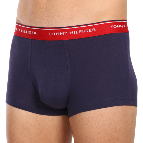 3PACK Tommy Hilfiger Calções boxer para homem oversized azul escuro (1U87905252 05G)