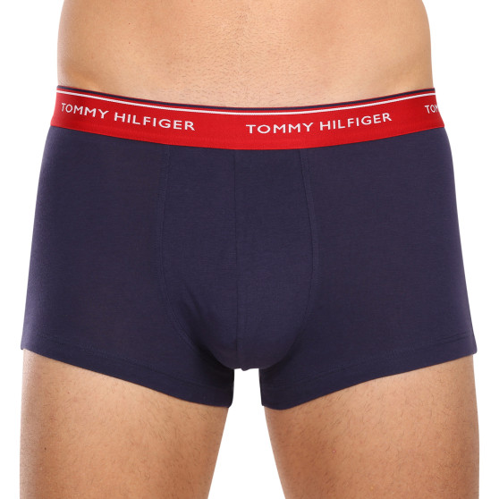 3PACK Tommy Hilfiger Calções boxer para homem oversized azul escuro (1U87905252 05G)