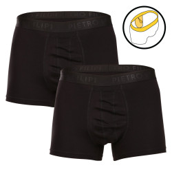 2PACK Pietro Filipi boxers para homem suporte de bolas preto (2BCL001)