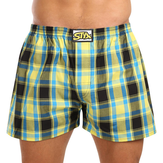 3PACK Boxers para homem Styx borracha clássica superdimensionado multicolorido (3E103133)