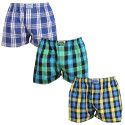 3PACK Boxers para homem Styx borracha clássica superdimensionado multicolorido (3E103840)