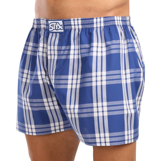 3PACK Boxers para homem Styx borracha clássica superdimensionado multicolorido (3E103840)