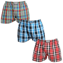 3PACK Boxers para homem Styx borracha clássica superdimensionado multicolorido (3E103436)