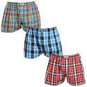 3PACK Boxers para homem Styx borracha clássica superdimensionado multicolorido (3E103436)