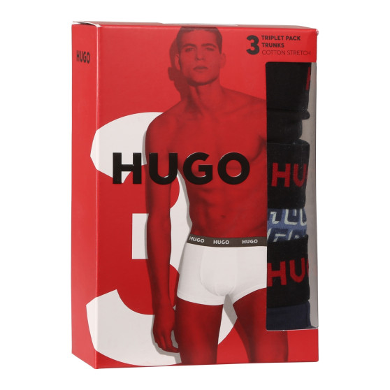 3PACK Boxers para homem HUGO multicolorido (50517894 975)