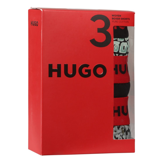 3PACK Boxers para homem HUGO multicolorido (50518079 972)