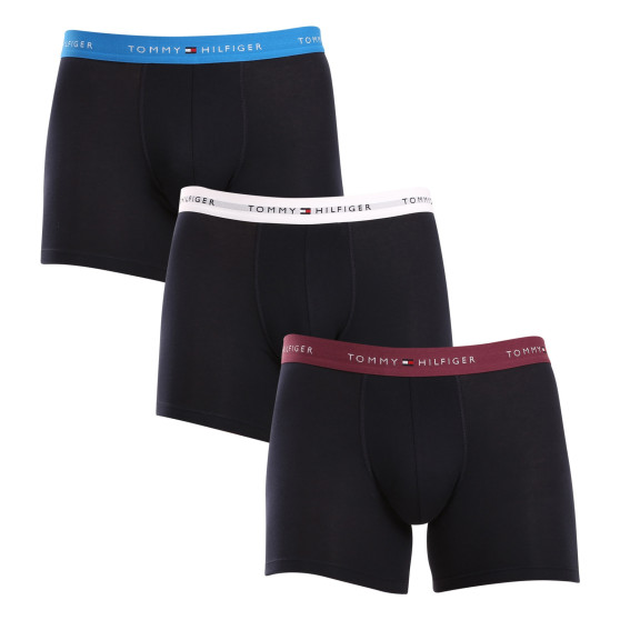 3PACK Boxers para homem Tommy Hilfiger azul escuro (UM0UM02765 0VZ)