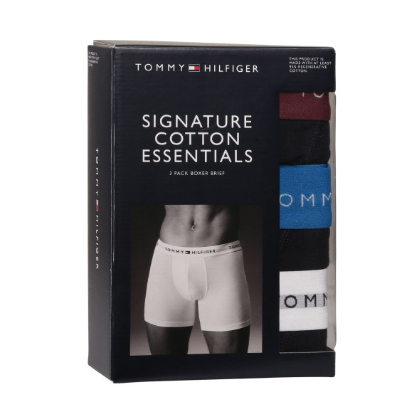 3PACK Boxers para homem Tommy Hilfiger azul escuro (UM0UM02765 0VZ)