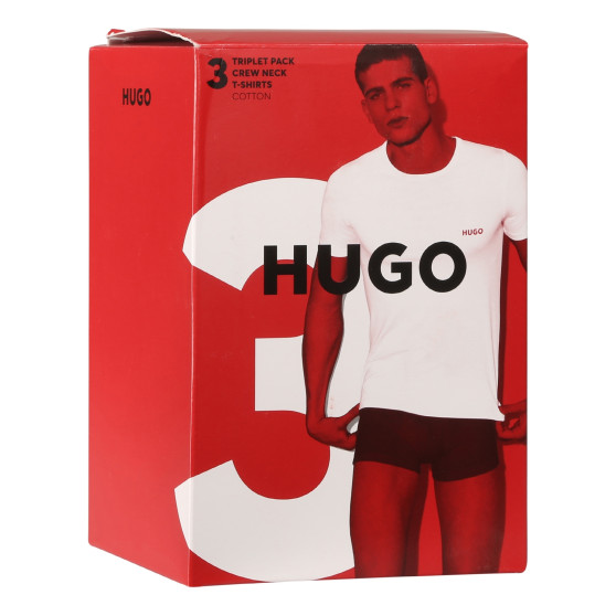 3PACK T-shirt para homem HUGO multicolorido (50480088 983)