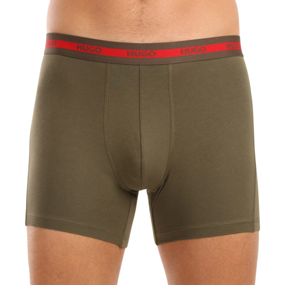 3PACK Boxers para homem HUGO multicolorido (50520475 971)