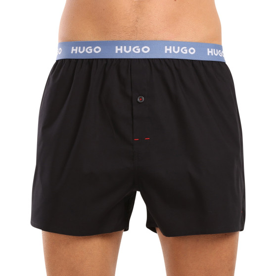 3PACK Boxers para homem HUGO preto (50518079 961)