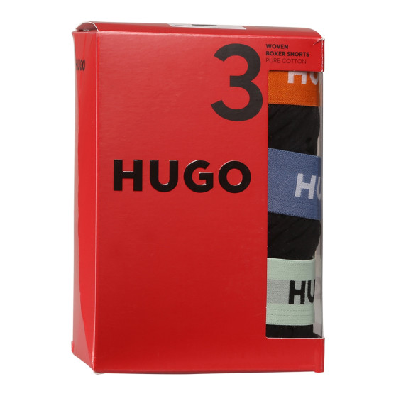 3PACK Boxers para homem HUGO preto (50518079 961)