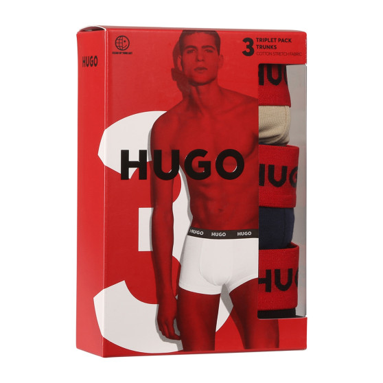 3PACK Boxers para homem HUGO multicolorido (50517878 962)