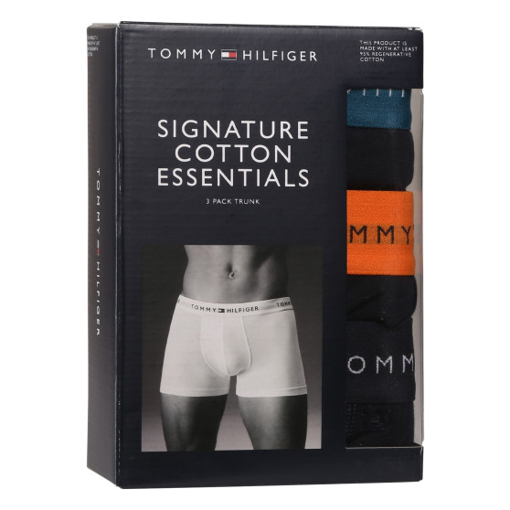 3PACK Boxers para homem Tommy Hilfiger azul escuro (UM0UM02763 0VH)