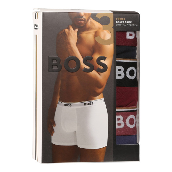 3PACK Boxers para homem BOSS multicolorido (50517828 984)