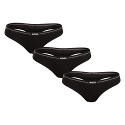 3PACK tanga para mulher BOSS preto (50510030 001)