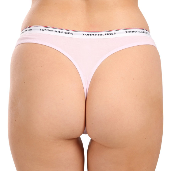 3PACK Tanga para mulher Tommy Hilfiger superdimensionado multicolorido (UW0UW04894 0WR)