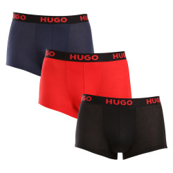 3PACK Boxers para homem HUGO multicolorido (50496723 003)