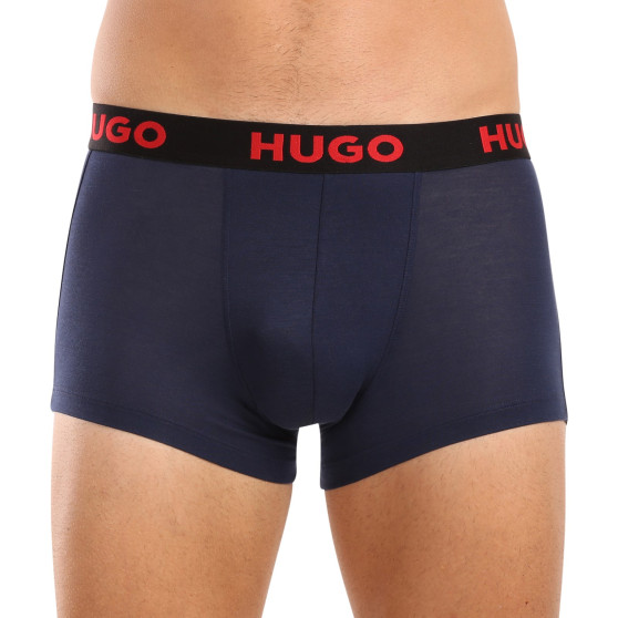 3PACK Boxers para homem HUGO multicolorido (50496723 982)