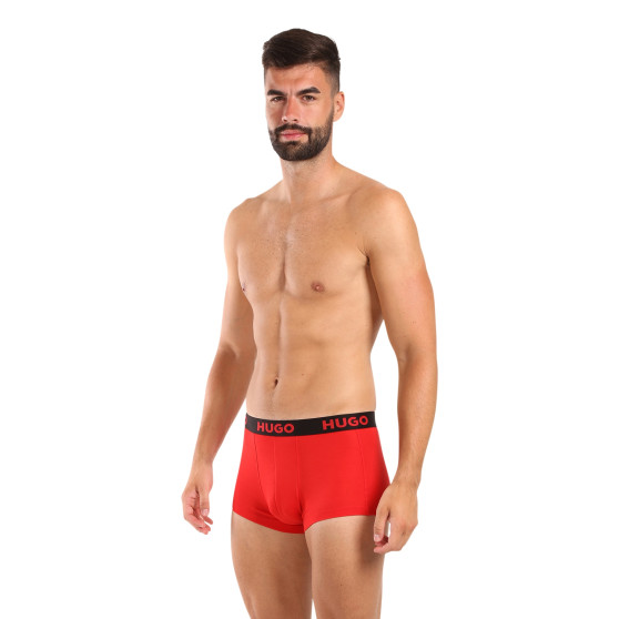 3PACK Boxers para homem HUGO multicolorido (50496723 982)