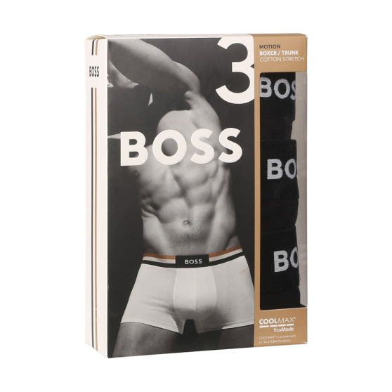 3PACK Boxers para homem BOSS preto (50516542 001)