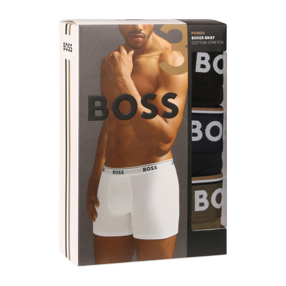 3PACK Boxers para homem BOSS multicolorido (50517828 983)