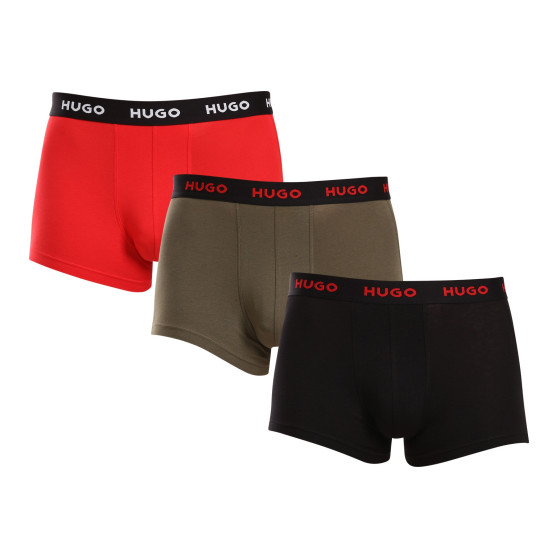 3PACK Boxers para homem HUGO multicolorido (50517878 964)