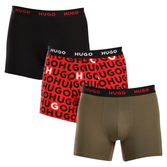 3PACK Boxers para homem HUGO multicolorido (50517887 978)