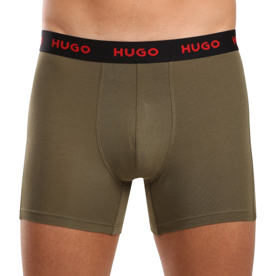 3PACK Boxers para homem HUGO multicolorido (50517887 978)