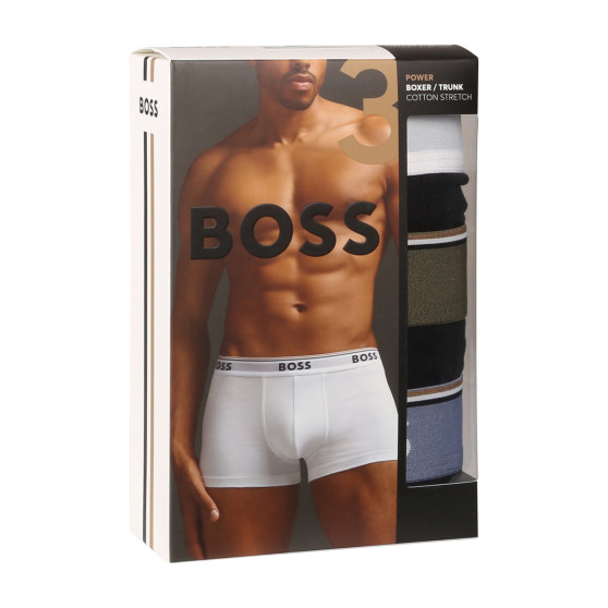 3PACK Boxers para homem BOSS preto (50517827 980)