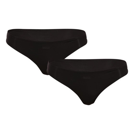 3PACK tanga para mulher HUGO preto (50502802 001)