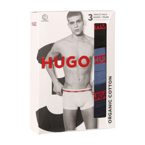 3PACK Boxers para homem HUGO multicolorido (50517883 970)