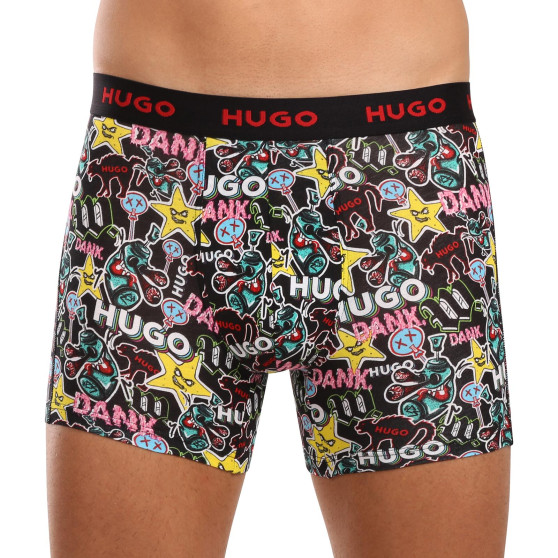 3PACK Boxers para homem HUGO multicolorido (50517887 979)