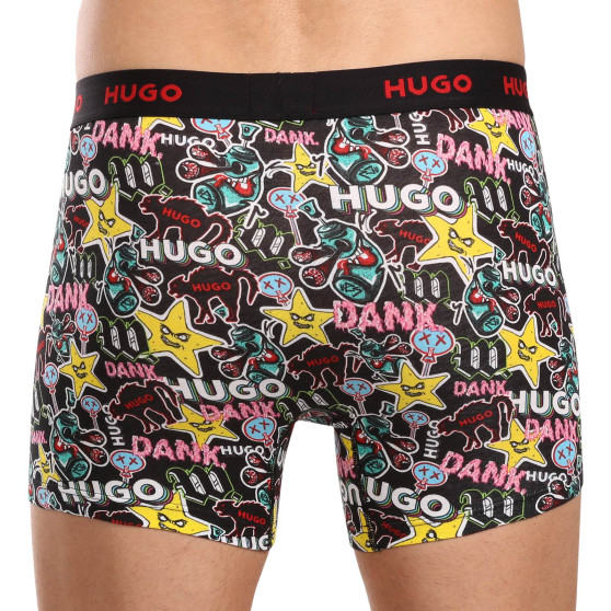 3PACK Boxers para homem HUGO multicolorido (50517887 979)