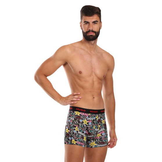 3PACK Boxers para homem HUGO multicolorido (50517887 979)