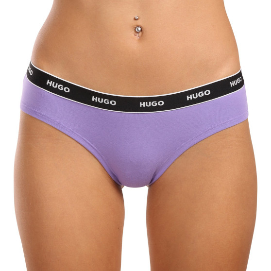 3PACK cuecas para mulher HUGO multicolorido (50480157 962)